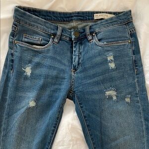 Blank NYC Women's Blue Distressed Skinny Jeans